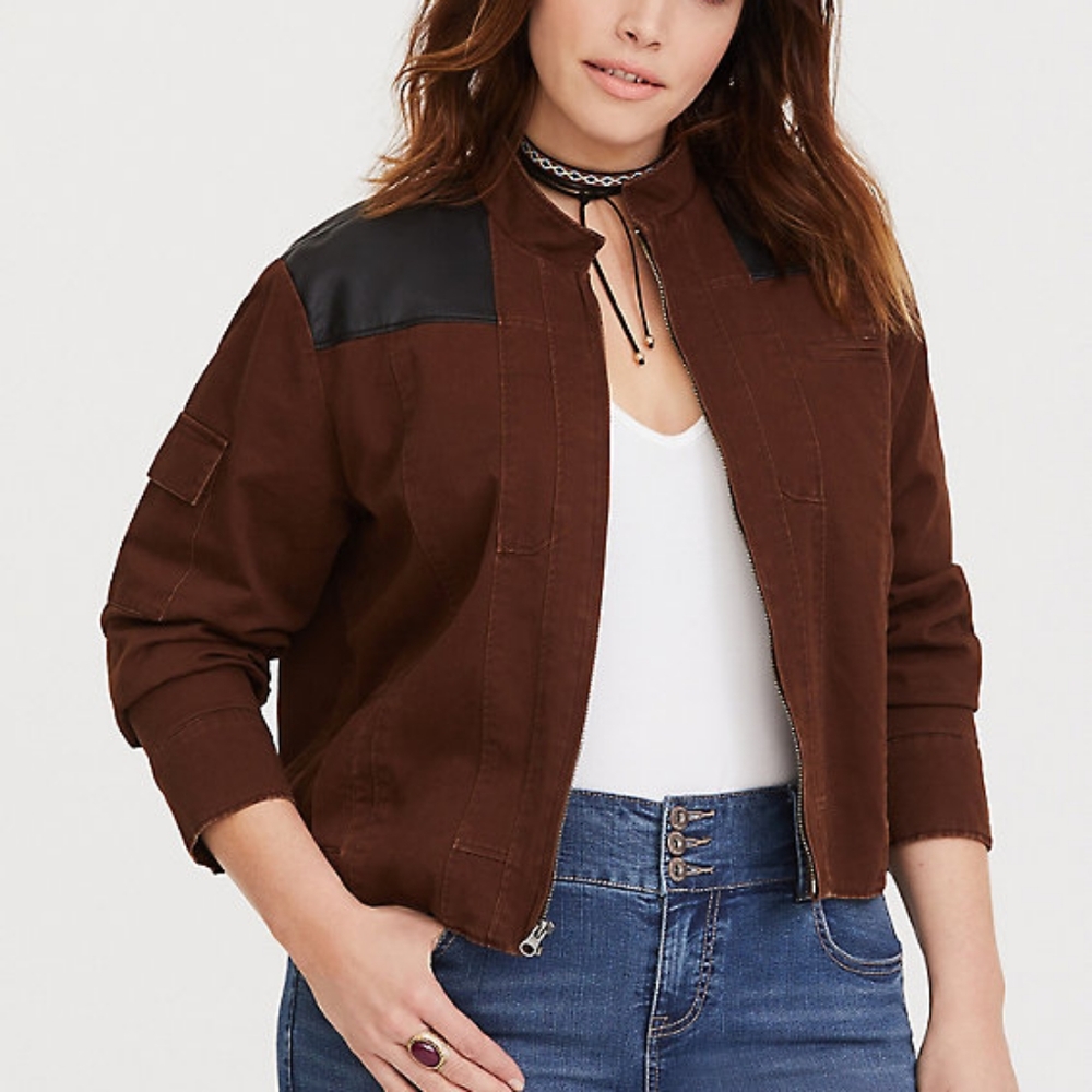 ISO! HER UNIVERSE STAR WARS SOLO BROWN JACKET